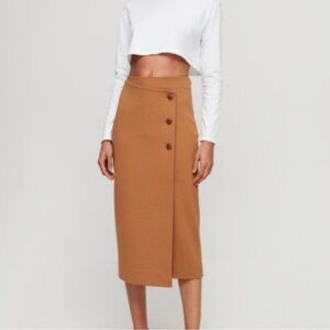 Babaton green Billy skirt size 4